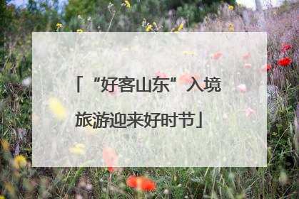 “好客山东”入境旅游迎来好时节