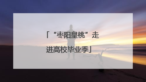“枣阳皇桃”走进高校毕业季