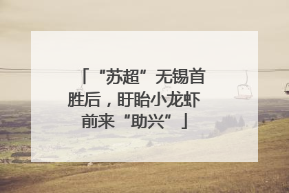 “苏超”无锡首胜后，盱眙小龙虾前来“助兴”