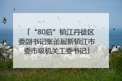 “80后”镇江丹徒区委副书记张蕾履新镇江市委市级机关工委书记