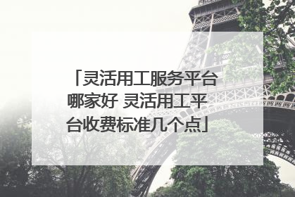 灵活用工服务平台哪家好 灵活用工平台收费标准几个点