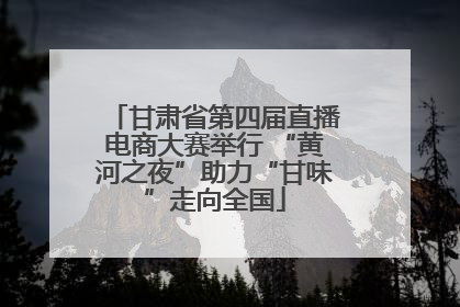 甘肃省第四届直播电商大赛举行 “黄河之夜”助力“甘味”走向全国