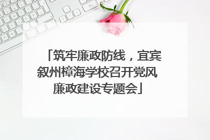 筑牢廉政防线，宜宾叙州樟海学校召开党风廉政建设专题会