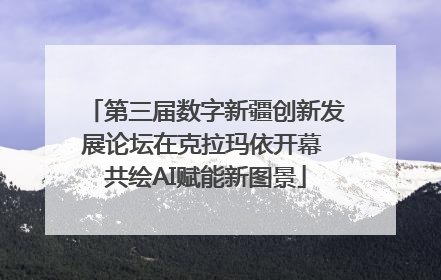 第三届数字新疆创新发展论坛在克拉玛依开幕 共绘AI赋能新图景