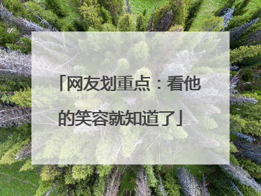 网友划重点：看他的笑容就知道了