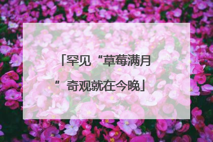 罕见“草莓满月”奇观就在今晚