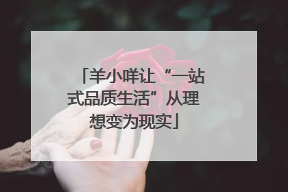 羊小咩让“一站式品质生活”从理想变为现实