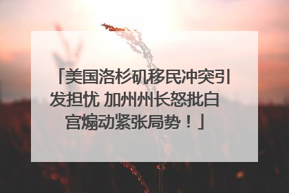 美国洛杉矶移民冲突引发担忧 加州州长怒批白宫煽动紧张局势！