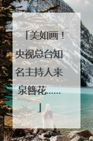 美如画！央视总台知名主持人来泉簪花……