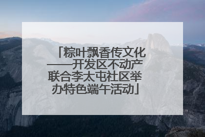 粽叶飘香传文化——开发区不动产联合李太屯社区举办特色端午活动