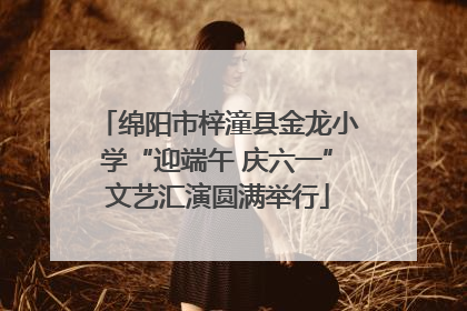 绵阳市梓潼县金龙小学“迎端午 庆六一”文艺汇演圆满举行
