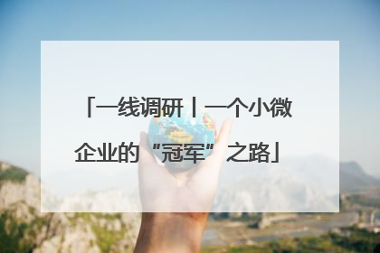 一线调研丨一个小微企业的“冠军”之路