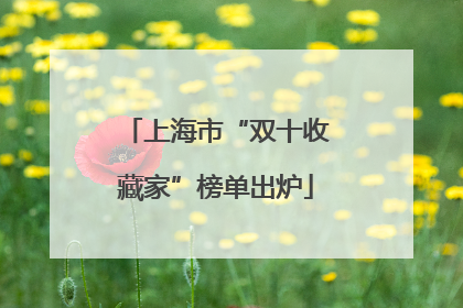 上海市“双十收藏家”榜单出炉