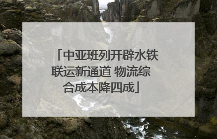 中亚班列开辟水铁联运新通道 物流综合成本降四成