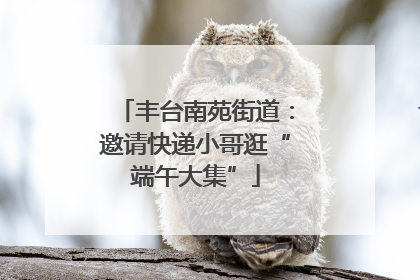 丰台南苑街道：邀请快递小哥逛“端午大集”