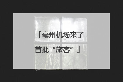 亳州机场来了首批“旅客”