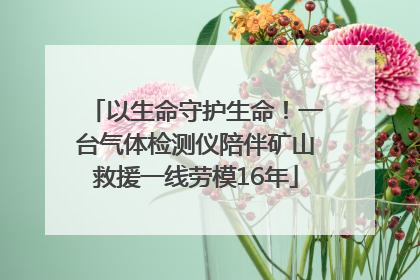 以生命守护生命！一台气体检测仪陪伴矿山救援一线劳模16年