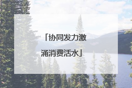 协同发力激涌消费活水