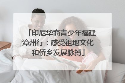 印尼华裔青少年福建漳州行：感受祖地文化和侨乡发展脉搏