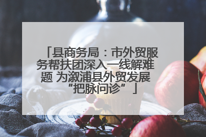 县商务局：市外贸服务帮扶团深入一线解难题 为溆浦县外贸发展“把脉问诊”