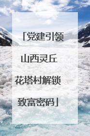 党建引领 山西灵丘花塔村解锁致富密码