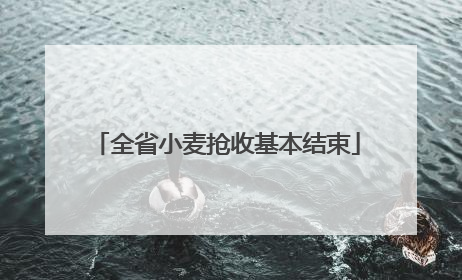 全省小麦抢收基本结束