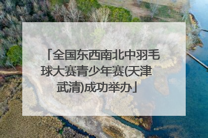 全国东西南北中羽毛球大赛青少年赛(天津武清)成功举办