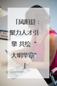 凤阳县：聚力人才引擎 共绘“大明华章”