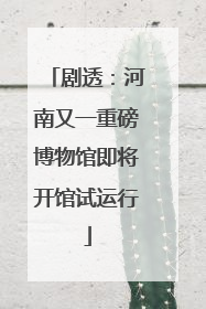 剧透：河南又一重磅博物馆即将开馆试运行