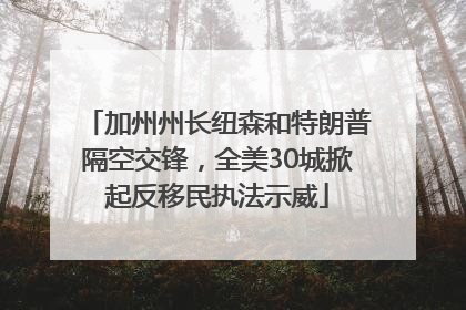 加州州长纽森和特朗普隔空交锋，全美30城掀起反移民执法示威