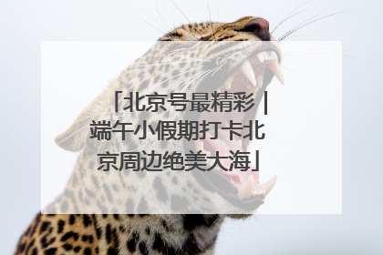 北京号最精彩｜端午小假期打卡北京周边绝美大海