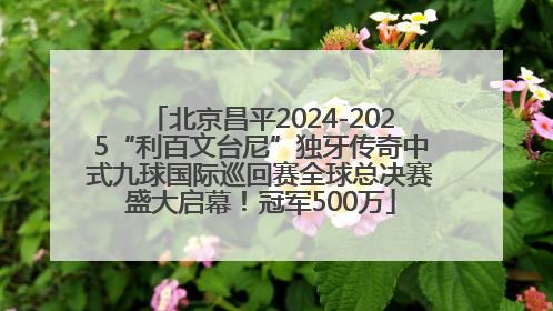 北京昌平2024-2025“利百文台尼”独牙传奇中式九球国际巡回赛全球总决赛盛大启幕！冠军500万