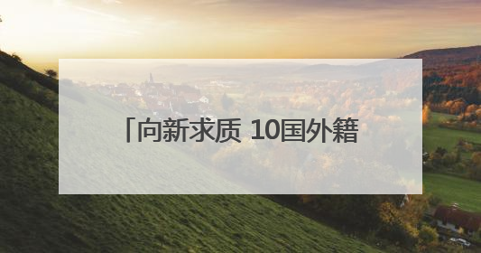 向新求质 10国外籍专家开启西安调研行