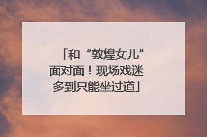 和“敦煌女儿”面对面！现场戏迷多到只能坐过道