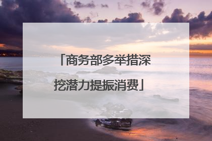 商务部多举措深挖潜力提振消费