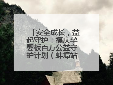 安全成长，益起守护：福庆孕婴板百万公益守护计划（蚌埠站）圆满成功