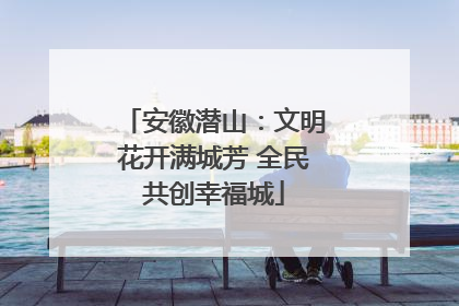 安徽潜山：文明花开满城芳 全民共创幸福城