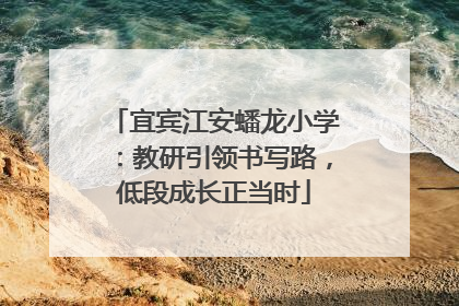 宜宾江安蟠龙小学：教研引领书写路，低段成长正当时