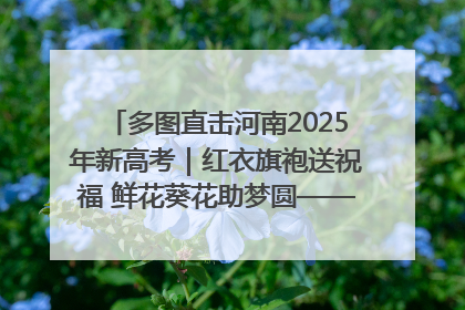 多图直击河南2025年新高考｜红衣旗袍送祝福 鲜花葵花助梦圆——尉氏县高考暖心送考