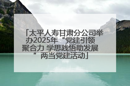 太平人寿甘肃分公司举办2025年“党建引领聚合力 学思践悟助发展”两当党建活动