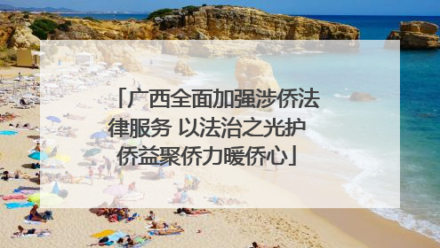 广西全面加强涉侨法律服务 以法治之光护侨益聚侨力暖侨心