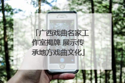 广西戏曲名家工作室揭牌 展示传承地方戏曲文化