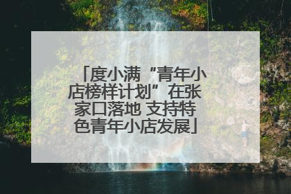 度小满“青年小店榜样计划”在张家口落地 支持特色青年小店发展