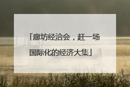 廊坊经洽会，赶一场国际化的经济大集
