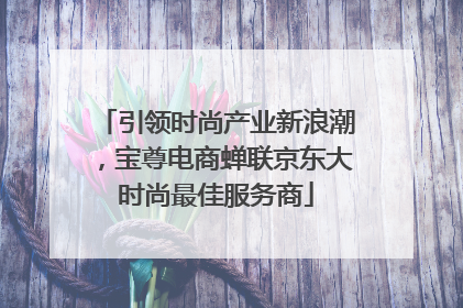 引领时尚产业新浪潮，宝尊电商蝉联京东大时尚最佳服务商