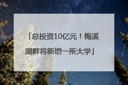 总投资10亿元！梅溪湖畔将新增一所大学
