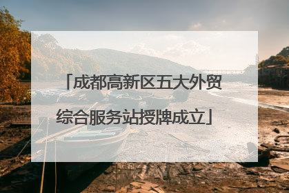 成都高新区五大外贸综合服务站授牌成立