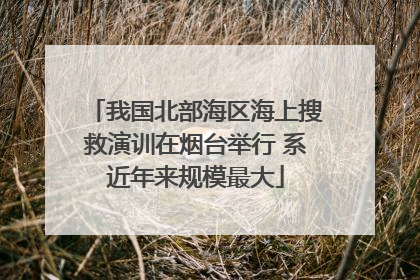 我国北部海区海上搜救演训在烟台举行 系近年来规模最大