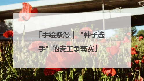 手绘条漫｜“种子选手”的麦王争霸赛