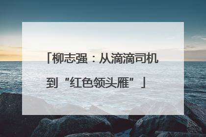 柳志强：从滴滴司机到“红色领头雁”